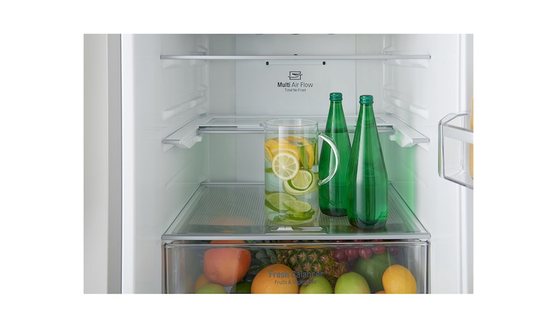 LG Ny  kombinerad Kyl/Frys med Total No Frost, 201cm (nettovolym 343 liter), GBB60NSFFB